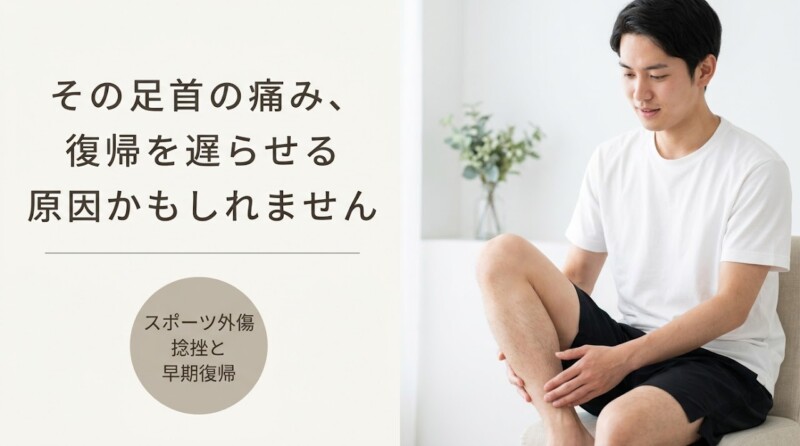 八代市・鏡町でスポーツ外傷・捻挫にお悩みの方へ｜早期復帰を目指すリハビリのアプローチとぬまた整骨院の施術方針｜ぬまた整骨院