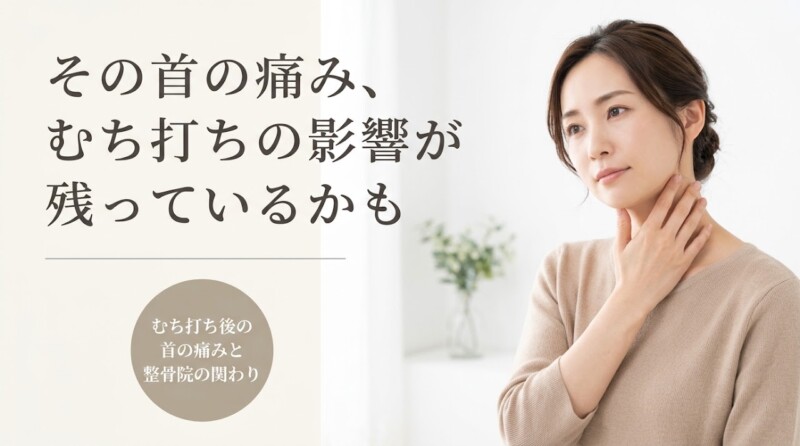 八代市でむち打ち後の首の痛みにお悩みの方へ｜ぬまた整骨院の施術アプローチを解説｜ぬまた整骨院